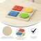 Flash Furniture Bright Beginnings Commercial Natural Birch Plywood STEM Geometric Shape Building Puzzle Board MK-MK08763-GG - alternate 3